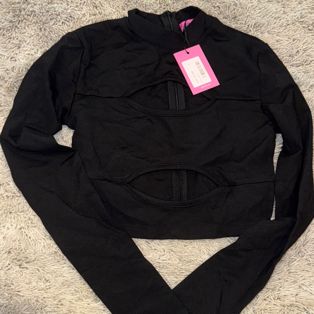 Edikted longsleeve cut out top